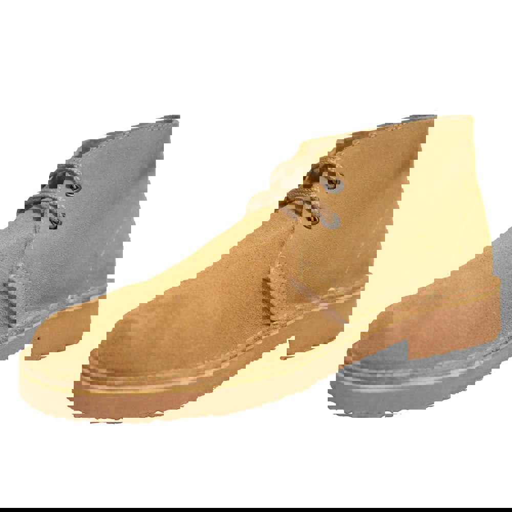 Roamers Men's Real Suede Unlined Desert Boots - Sand