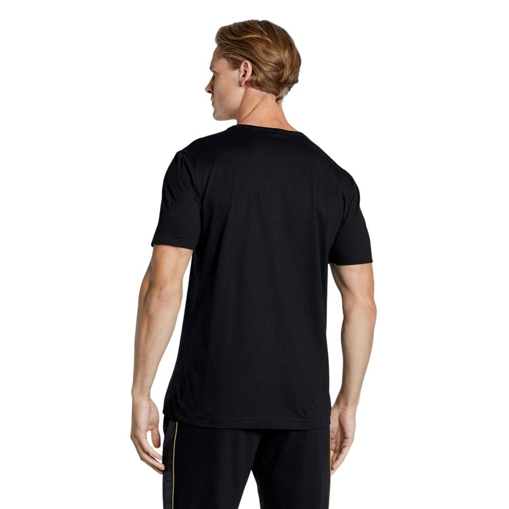 Boss Mens Curved Logo T-Shirt - Black