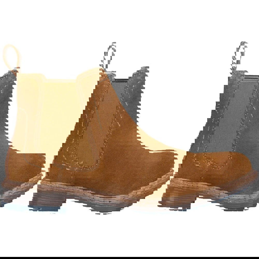 Hush Puppies JUSTIN SUEDE Mens Boots Tan Suede