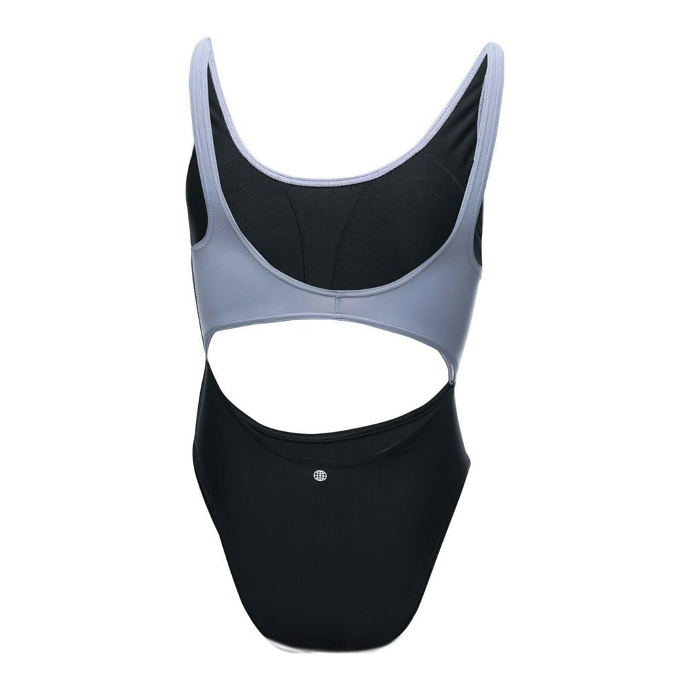 Adidas Womens Colour Block One Piece Swimsuit - Silver/Violet