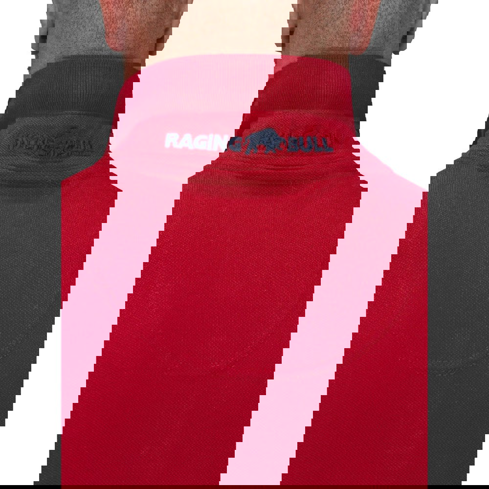 Raging Bull Mens Classic Organic Polo Shirt - Red