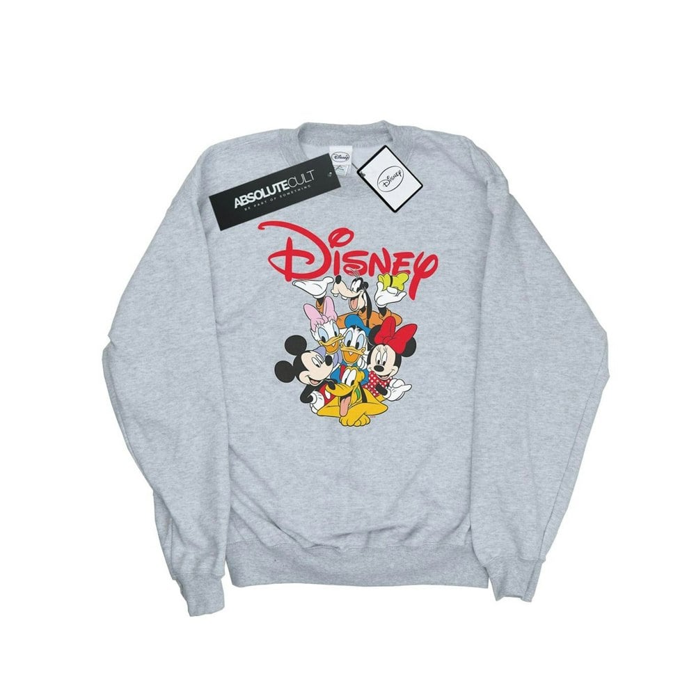 Disney Womens/Ladies Mickey Mouse Crew Sweatshirt - Sports Grey