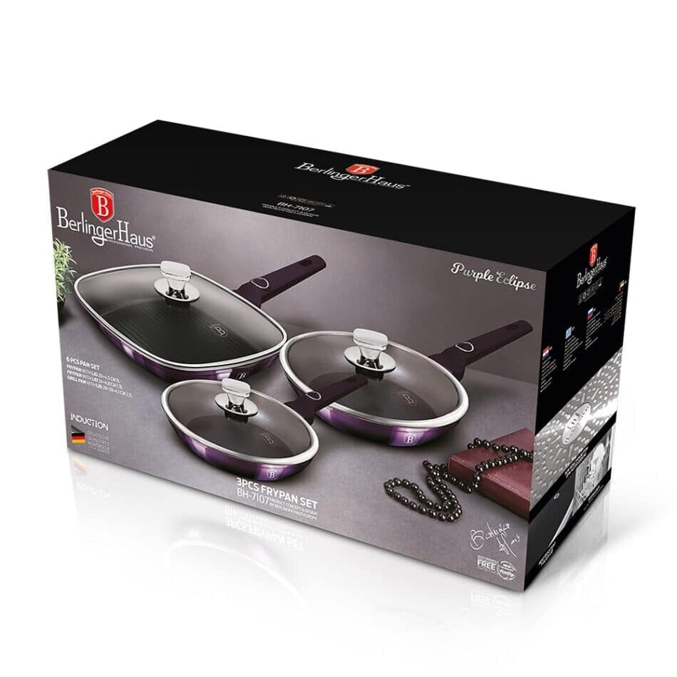 Berlinger Haus 6-Piece Frying Pan Set Berlinger Haus BH-7107 Purple Eclipse