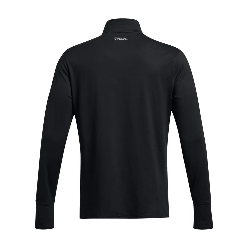 Under Armour Mens Trail Run Quarter Zip Top - Black
