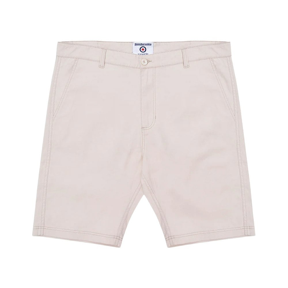 Lambretta Mens Chino Shorts - Stone