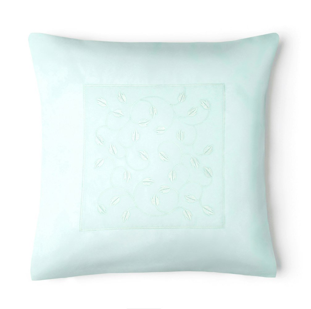 Intimates Soft Pastel Leaf Detail Cushion - 43cm x 43cm