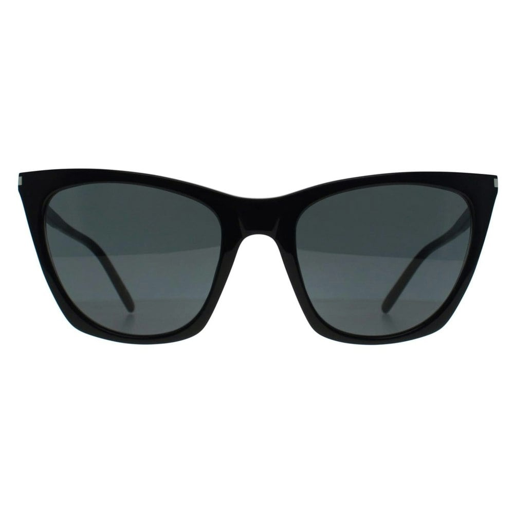 Saint Laurent Sunglasses SL 214 Kate Thin 001 Shiny Black Grey