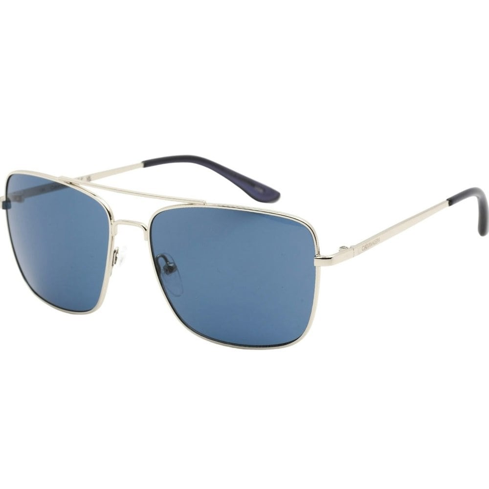 Calvin Klein Metal Framed Silver Sunglasses