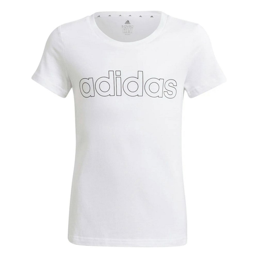 Adidas Girls Essentials Linear T-Shirt - White