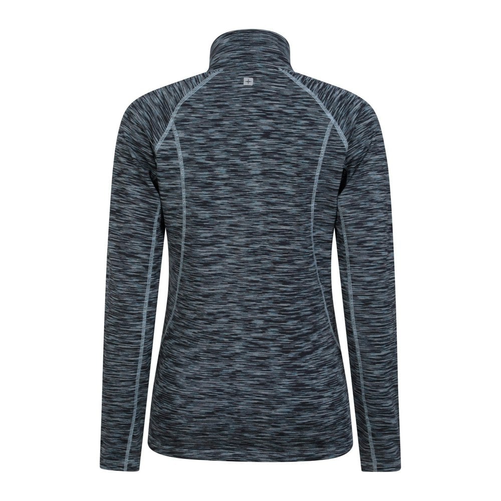 Mountain Warehouse Womens/Ladies Bend & Stretch Full Zip Midlayer - Dark Blue