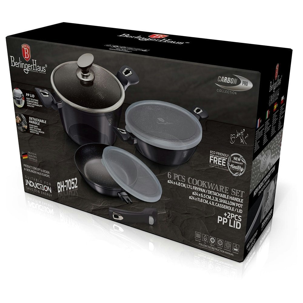 Berlinger Haus 6-Piece Cookware Set Berlinger Haus BH7052 Carbon Pro