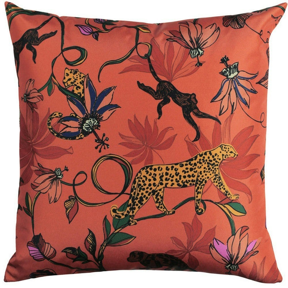 Furn Wildlife Outdoor Cushion Cover - Orange