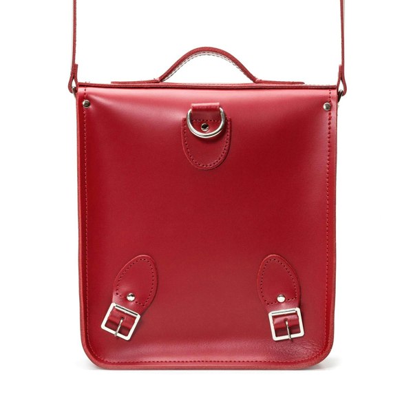 Red Leather City Backpack - Backpack - Zatchels