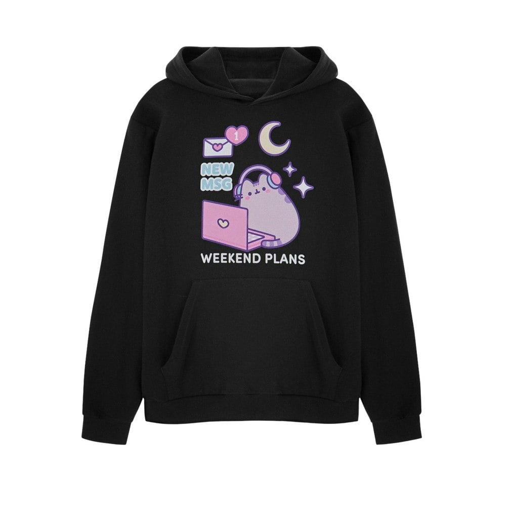 Pusheen Women's New Msg Hoodie - Black