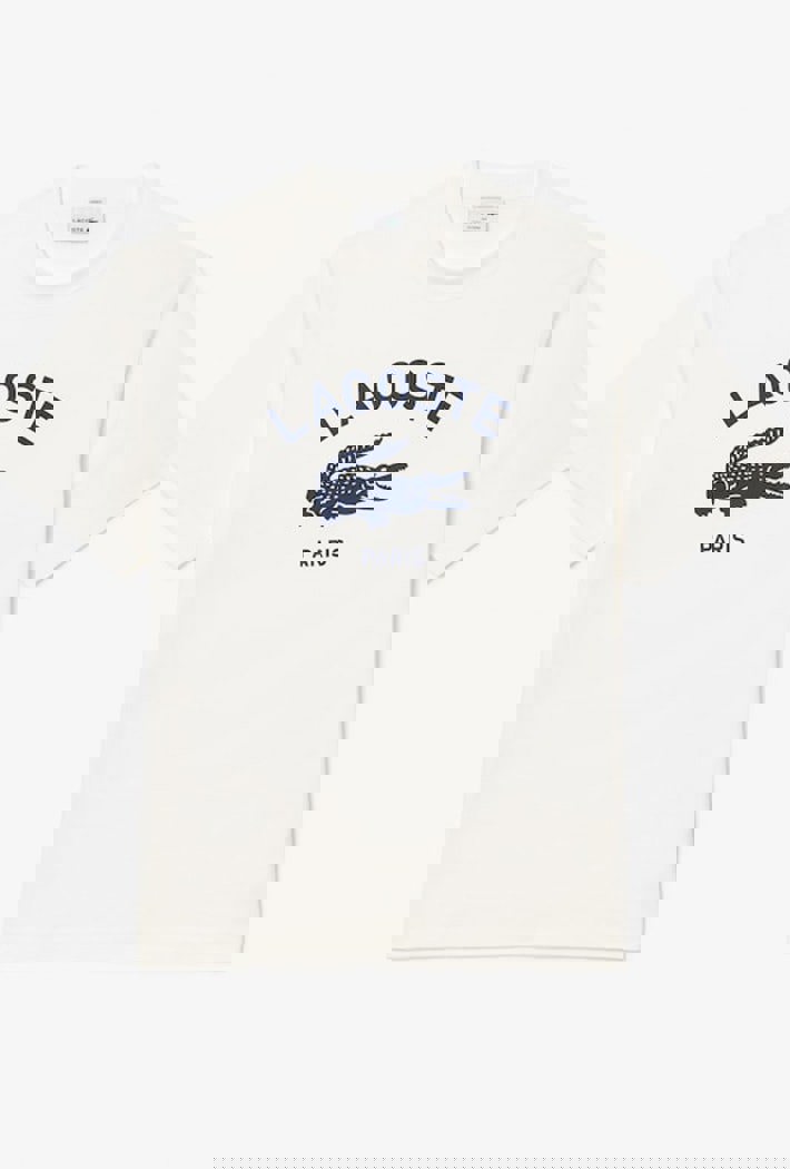 Lacoste Signature Print Cotton T-Shirt