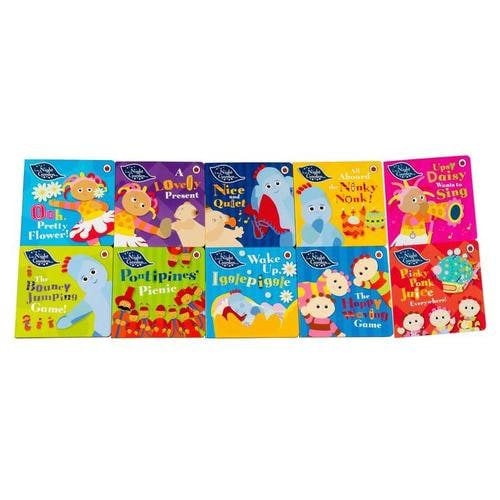 In The Night Garden 10 Story Books Collection Set For Childrens Bouncy Jumping Game Aboard The Nin..