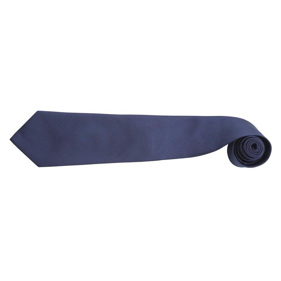 Premier Mens “Colours” Plain Fashion / Business Tie (Pack of 2) - Navy