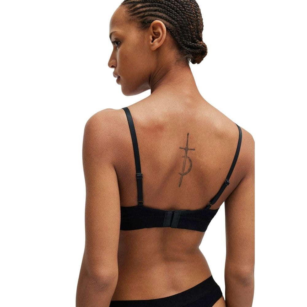 Hugo Womens/Ladies Logo Modal Stretch Bralette - Black