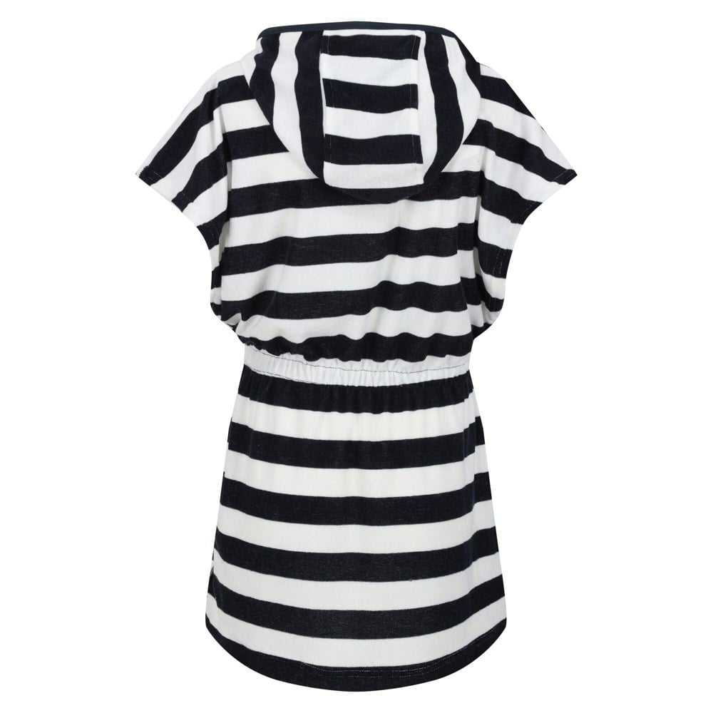 Regatta Childrens/Kids Bernessa Striped Towelling Poncho - Navy