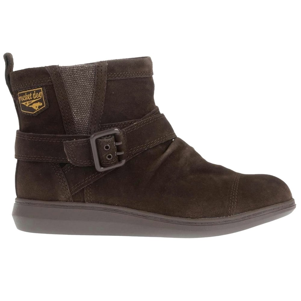Rocket Dog Womens/Ladies Mint Suede Ankle Boots - Brown