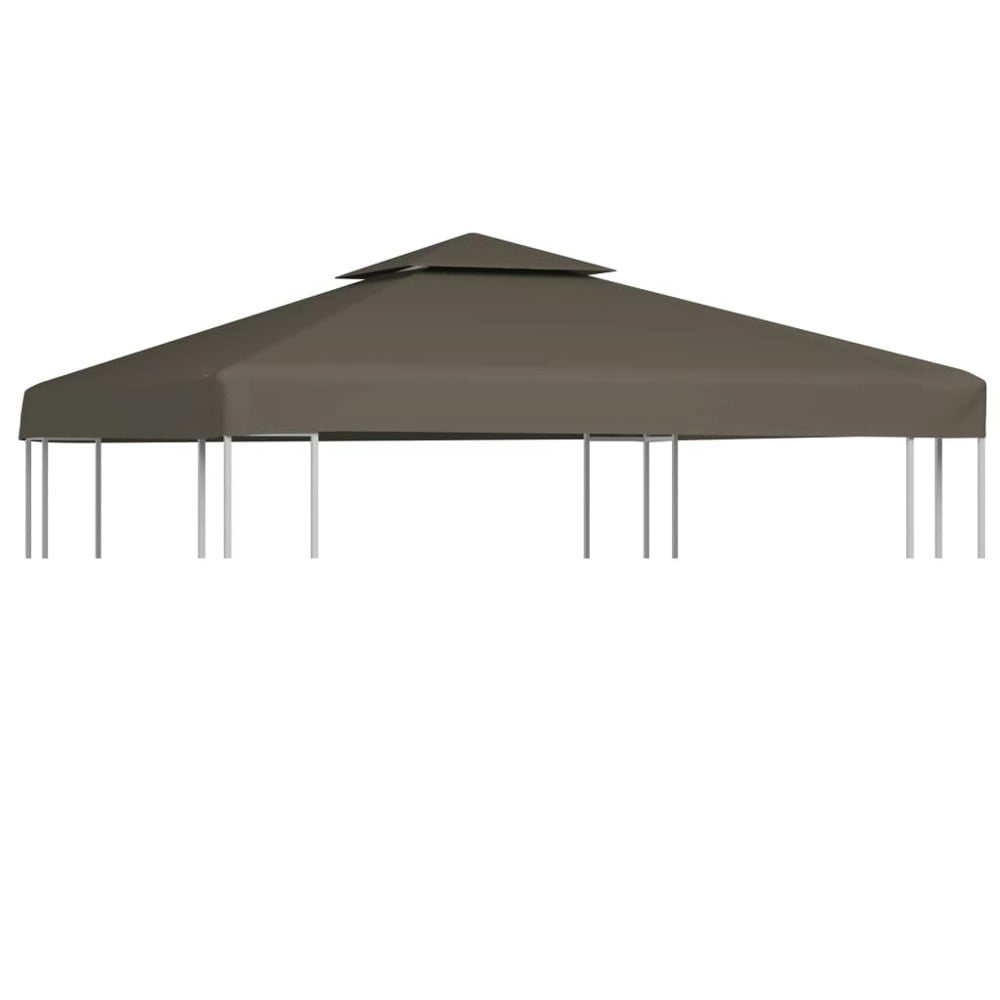 Berkfield 2-Tier Gazebo Top Cover 310 g/ma_ 3x3 m Taupe