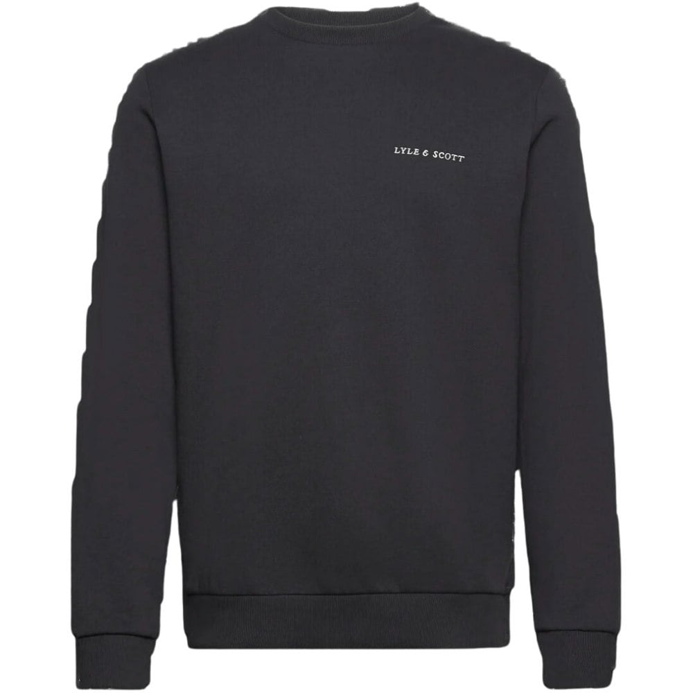 Lyle & Scott Embroidered Logo Fletcher Black Sweatshirt