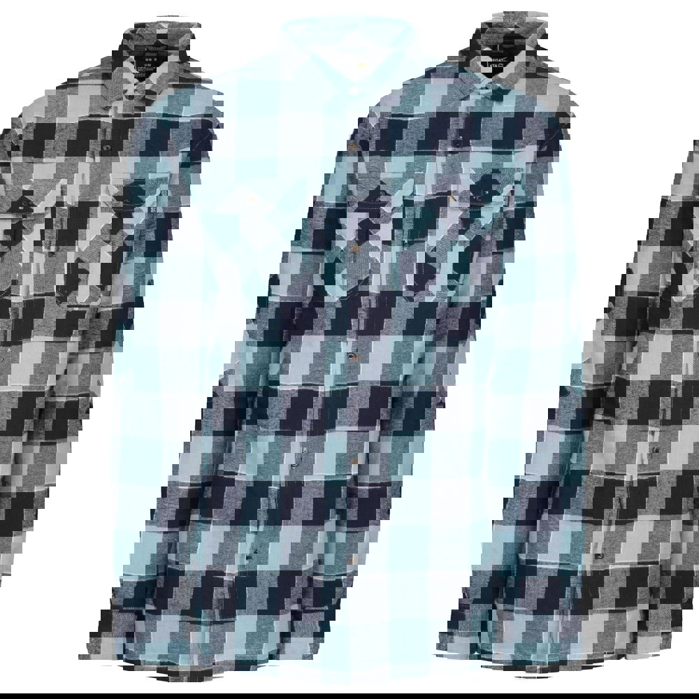 Regatta Mens Shelford Checked Padded Shirt - Blue