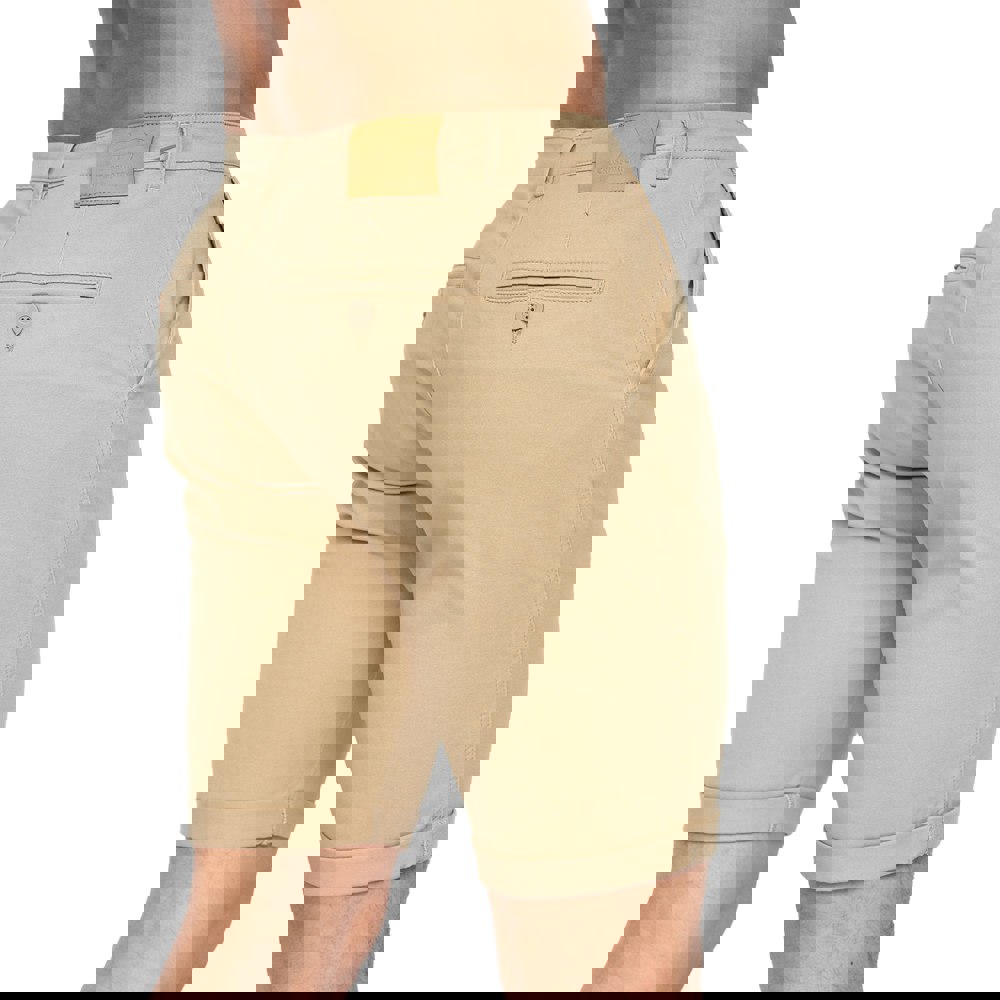 Crosshatch Mens Sinwood Chino Shorts - Sand