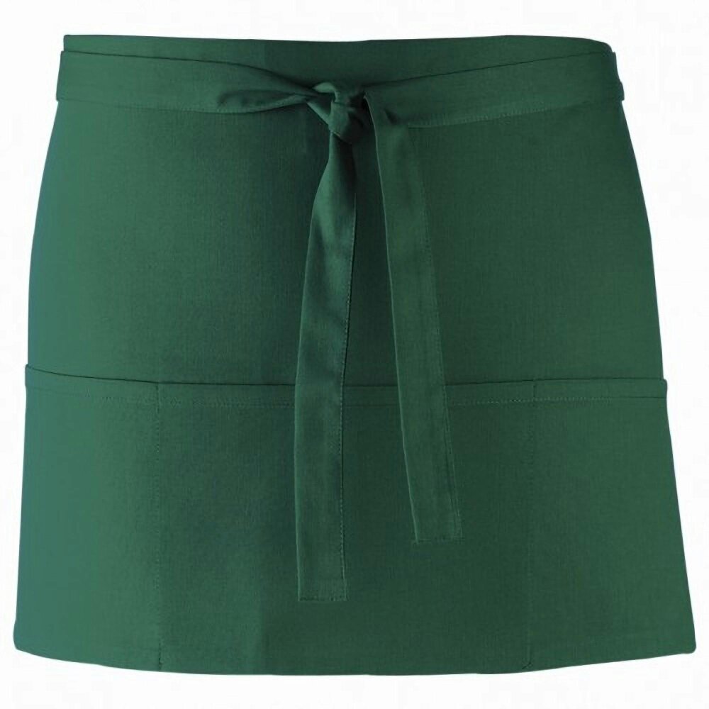 Premier Ladies/Womens Colours 3 Pocket Apron / Workwear (Pack of 2) - Bottle - One Size - Bottle