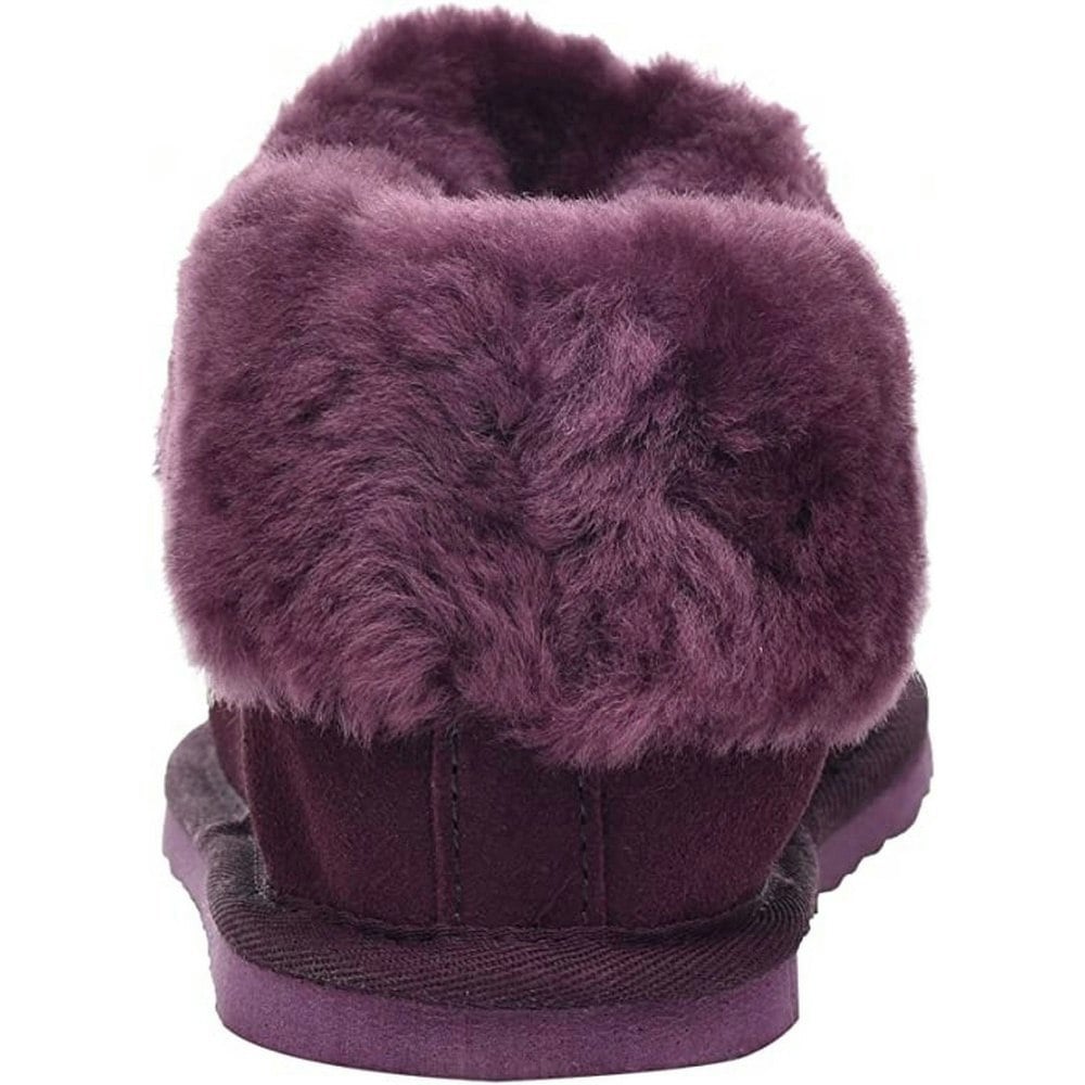 Eastern Counties Leather Women's Sheepskin Lined Slipper Boots - Plum