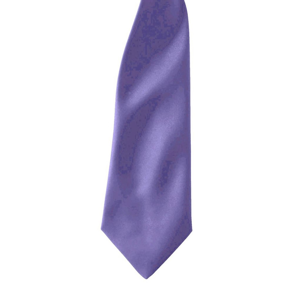 Premier Colours Mens Satin Clip Tie (Pack of 2) - Purple
