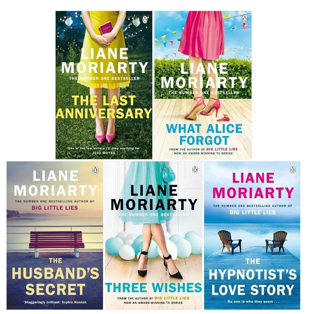 Liane Moriarty Collection 5 Book Set (Three Wishes, What Alice Forgot, The Husbands Secret & more