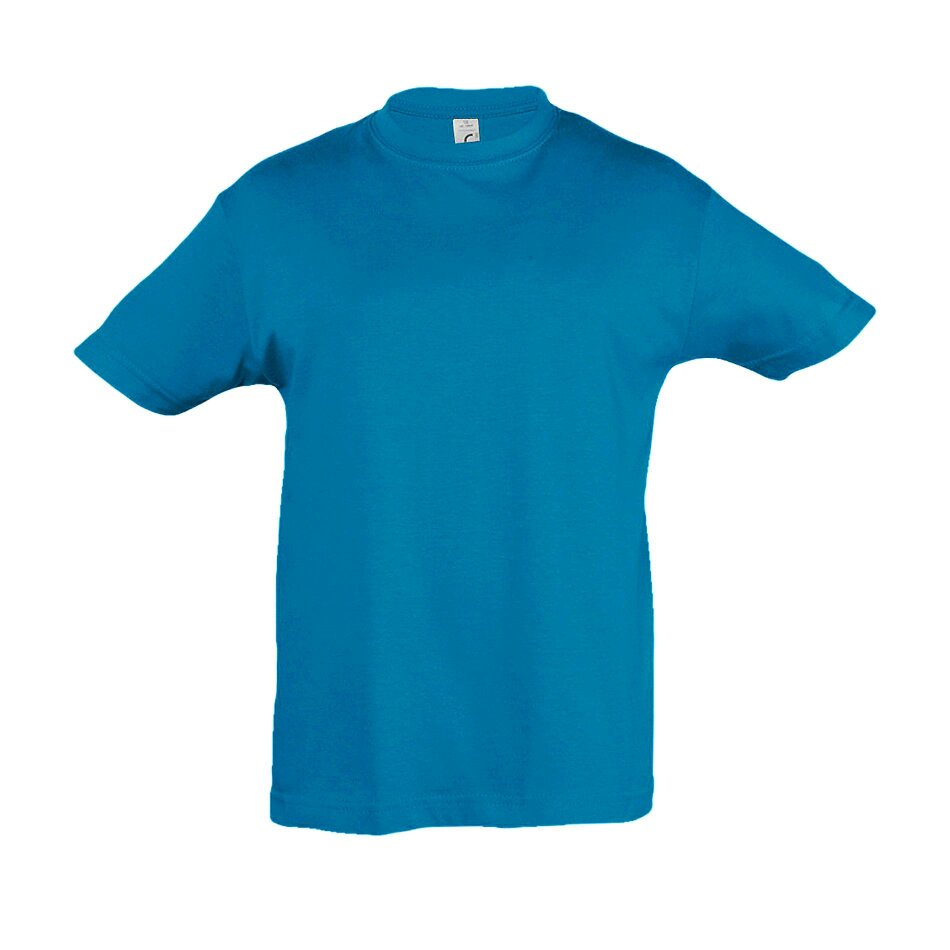 SOLS Kids Regent Short Sleeve T-Shirt - Aqua - Aqua - 100% Cotton