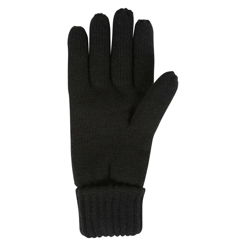 Mountain Warehouse Mens Isotherm Faux Fur Lined Gloves - Black