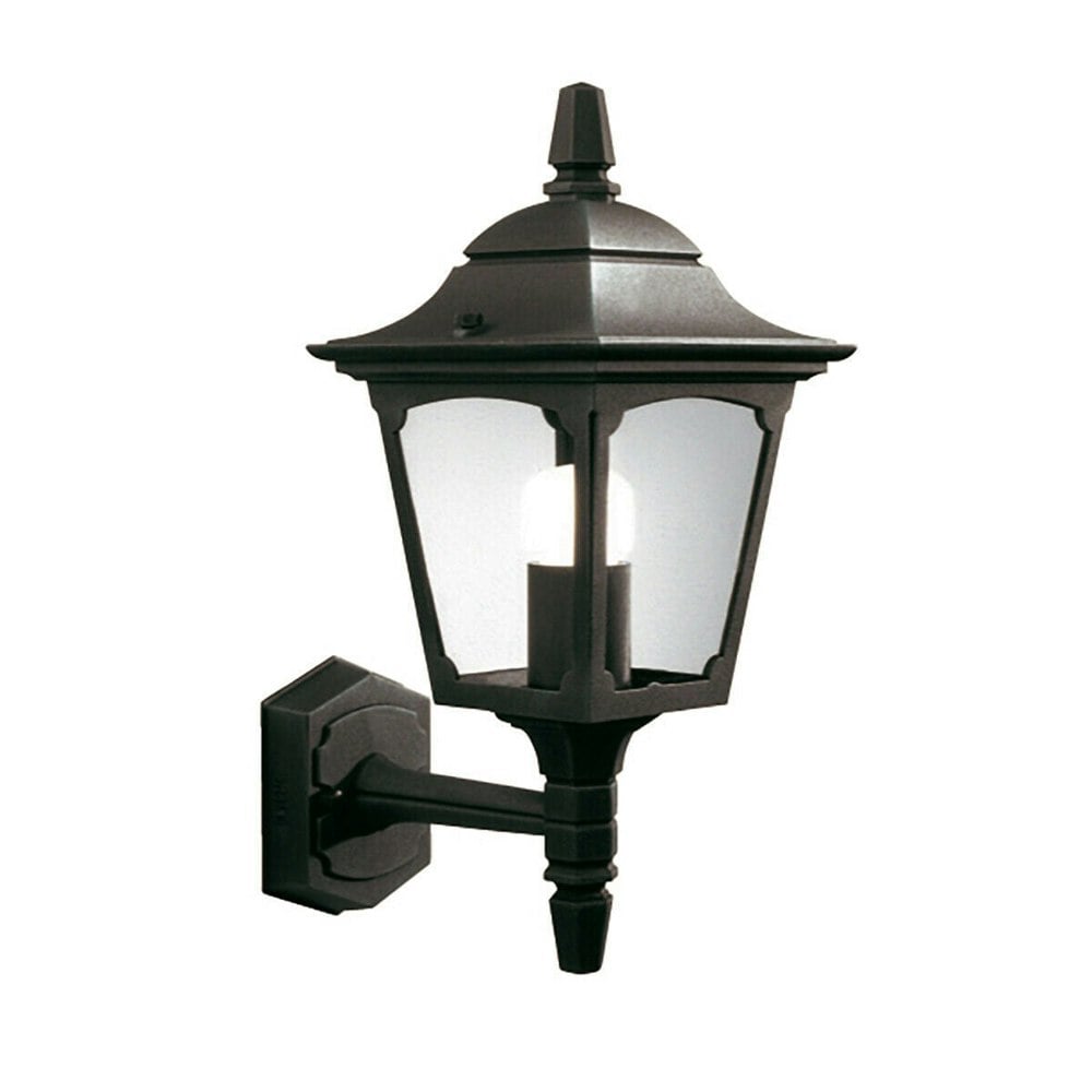 Outdoor IP44 Wall Light Sconce Black LED E27 100W Bulb External d00313 Loops