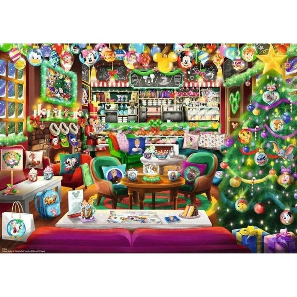 Disney Ravensburger Disney, Christmas Cafe Jigsaw, Jigsaws & Puzzles, Entertainment, Gift