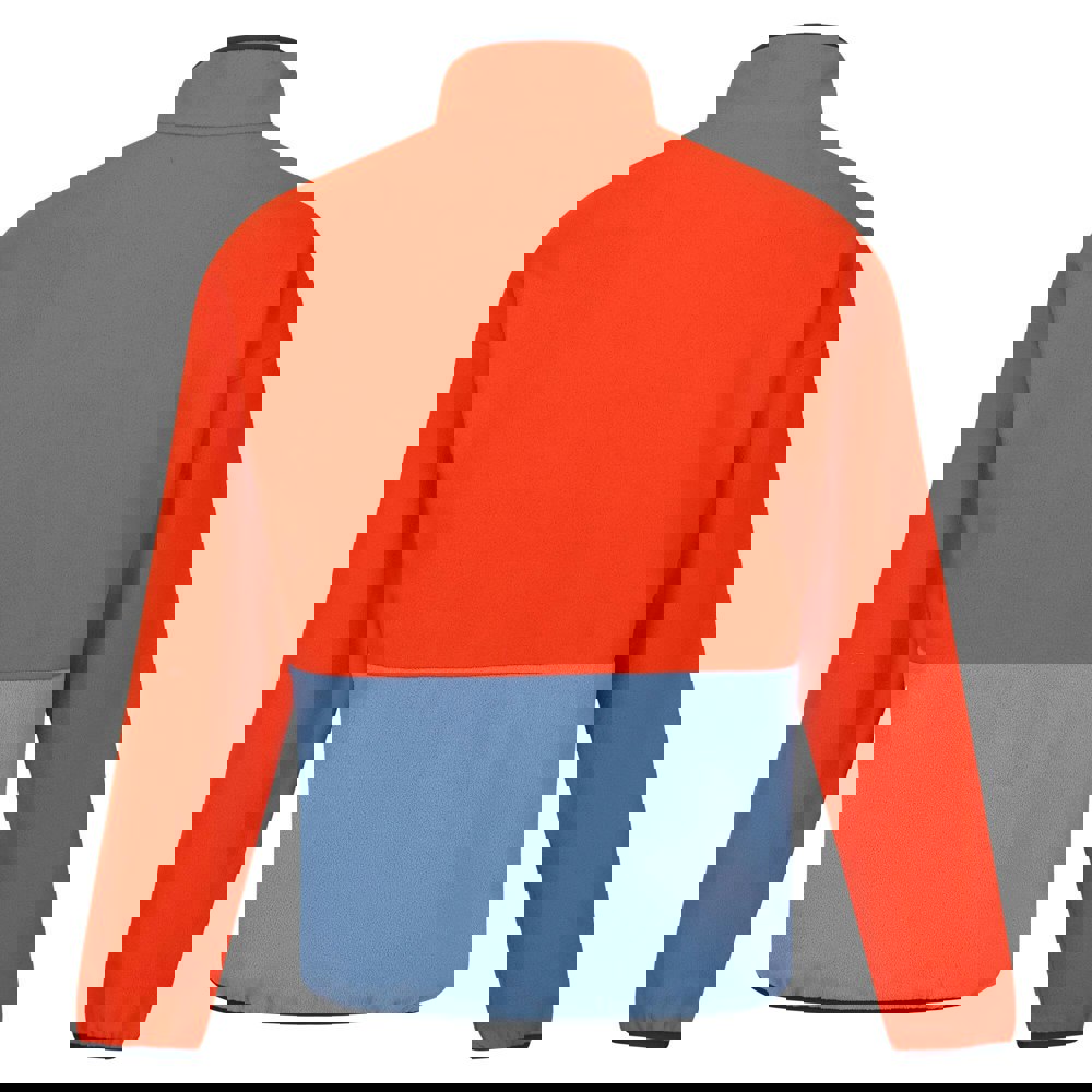 Regatta Mens Callide Fleece Top - Rusty Orange/Coronet Blue