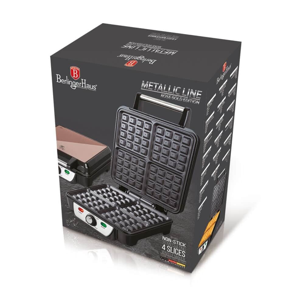 Berlinger Haus Waffle Maker Berlinger Haus BH-9452 Rose Gold