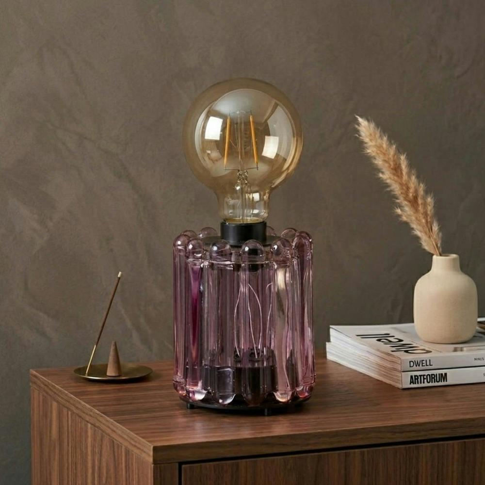 Garden Greatness Iris Bulb Milan Glass Table Lamp