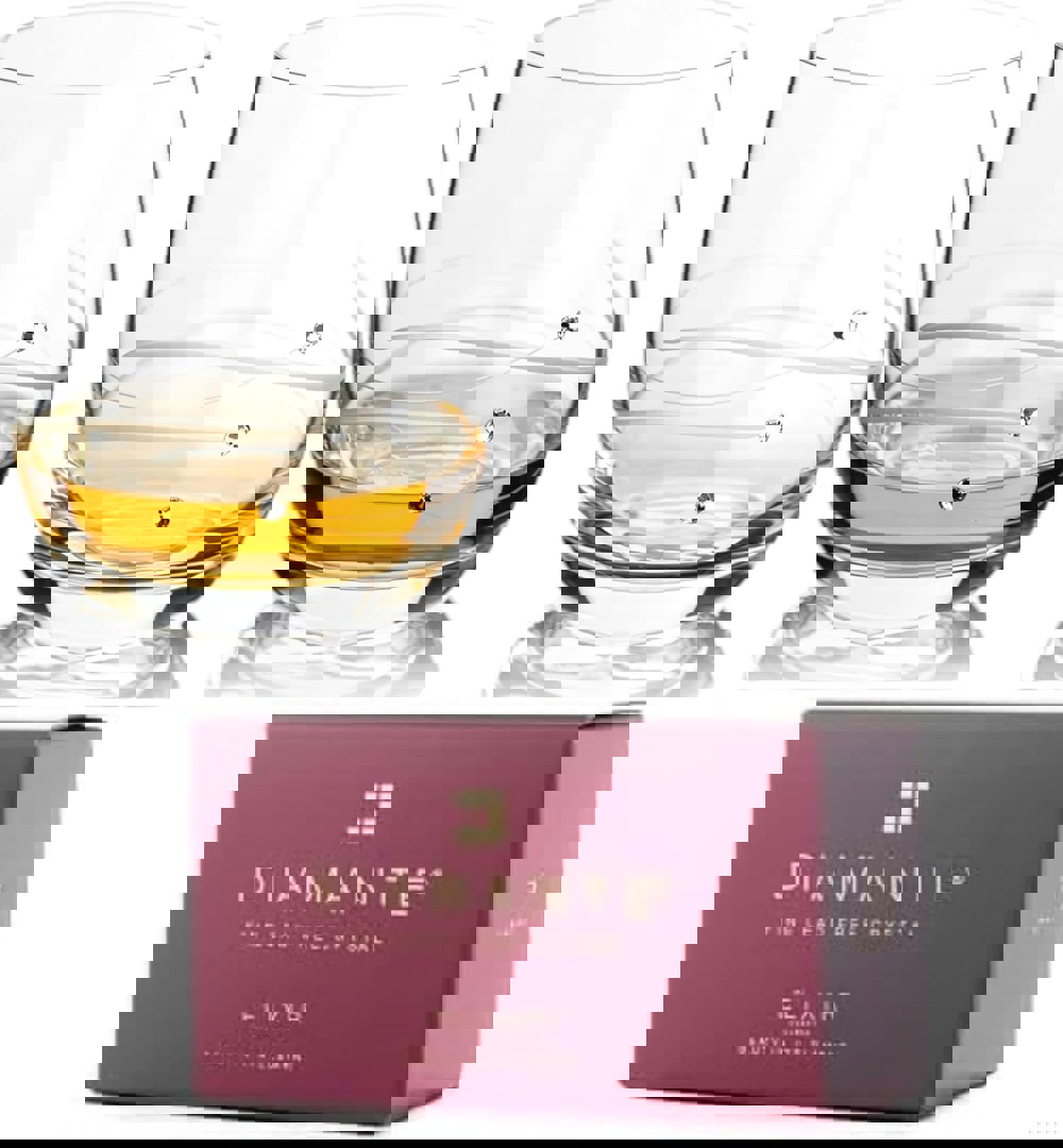 Diamante Fantasy Short Whisky Tumblers Adorned with Swarovski® Crystals - Set of 2