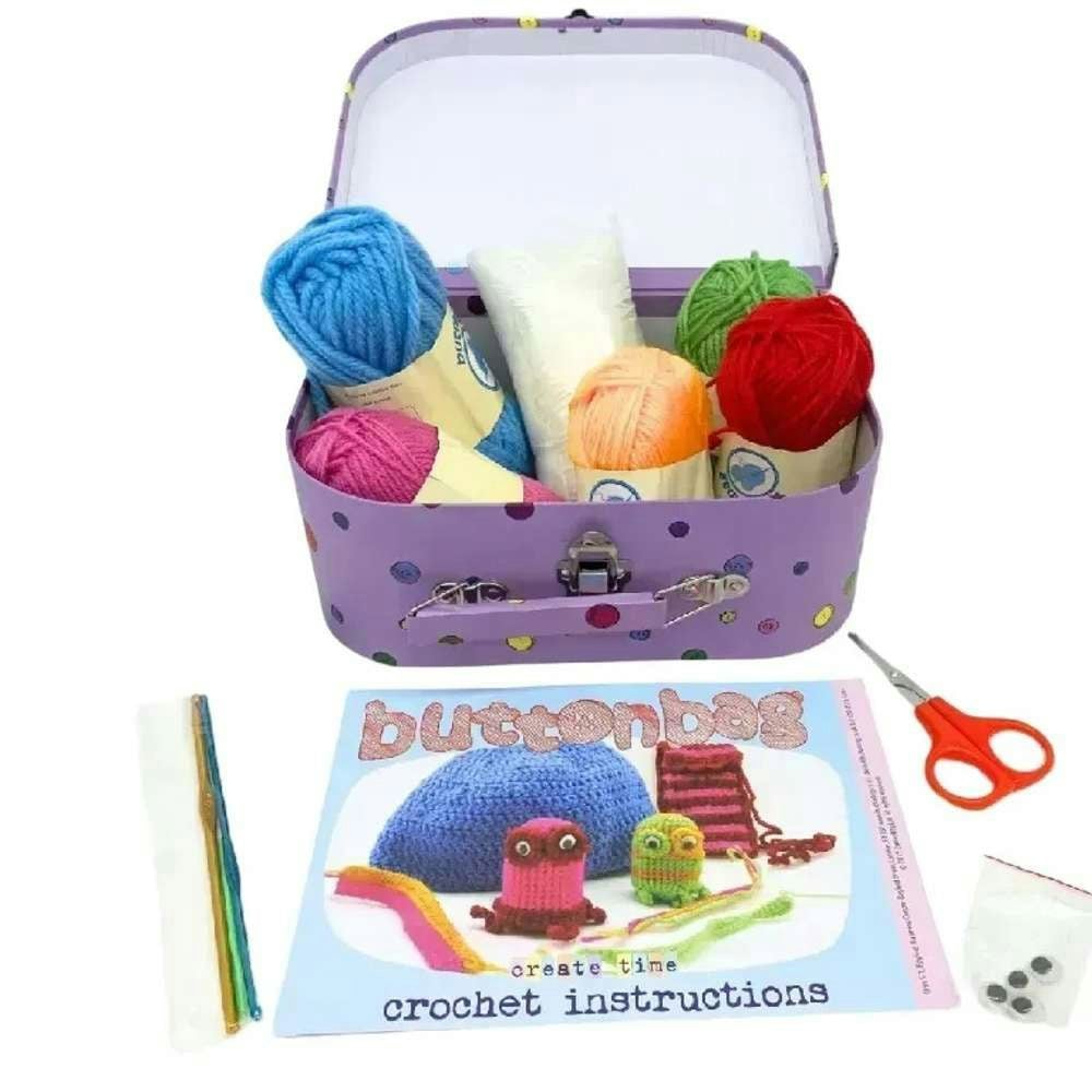 Buttonbag Crochet Suitcase Kit - Buttonbag