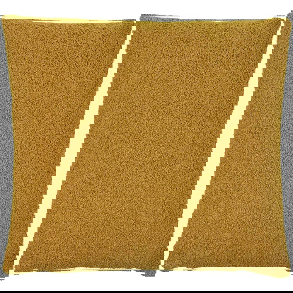 Furn Malham Fleece Square Cushion Cover - Saffron
