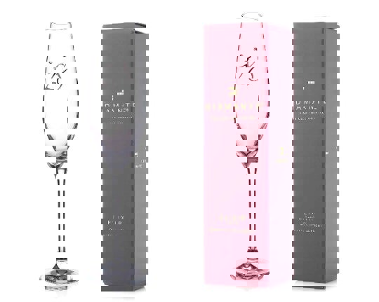 Diamante 18th Birthday champagne glass with Crystals by Swarovski® - Set of 2