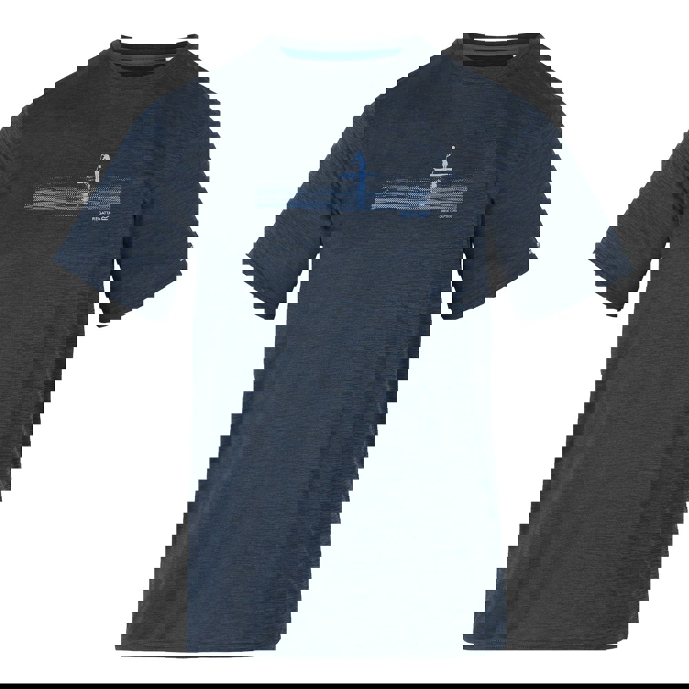 Regatta Mens Fingal IX Paddle Board Marl T-Shirt - Moonlight Denim Marl