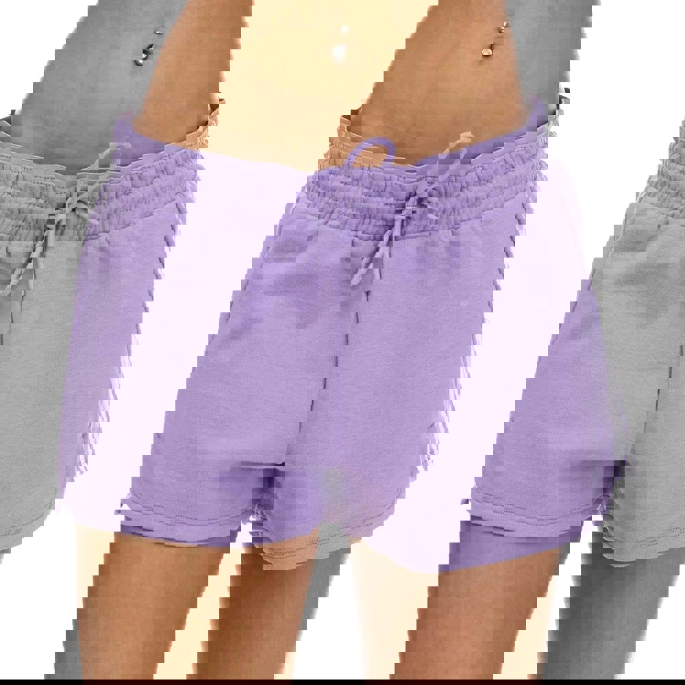 Adidas Womens/Ladies Essentials Triple Stripe Training Casual Shorts - Violet