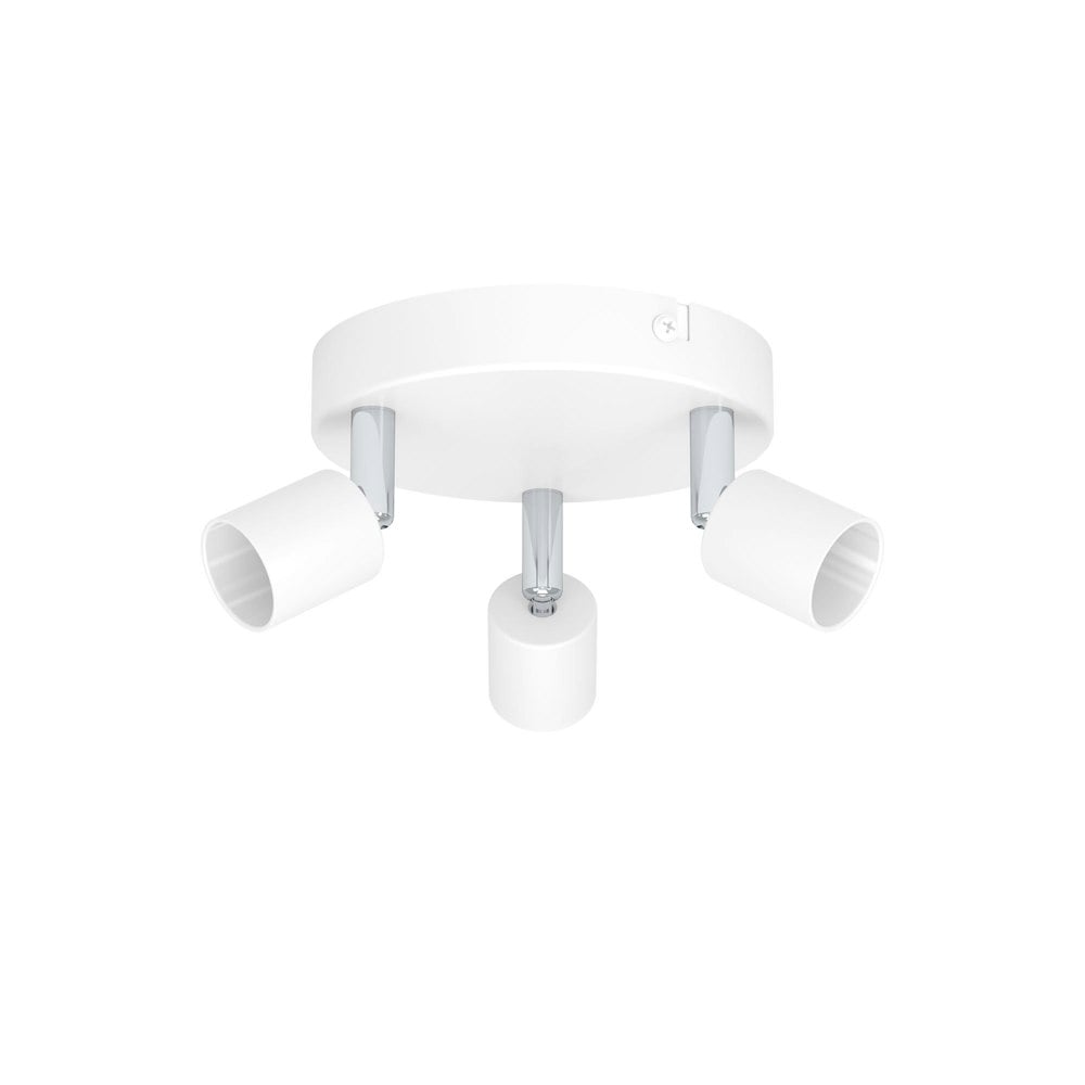 EGLO Basic Stecci-E White Plastic Eco-Friendly 3-Light Spotlight