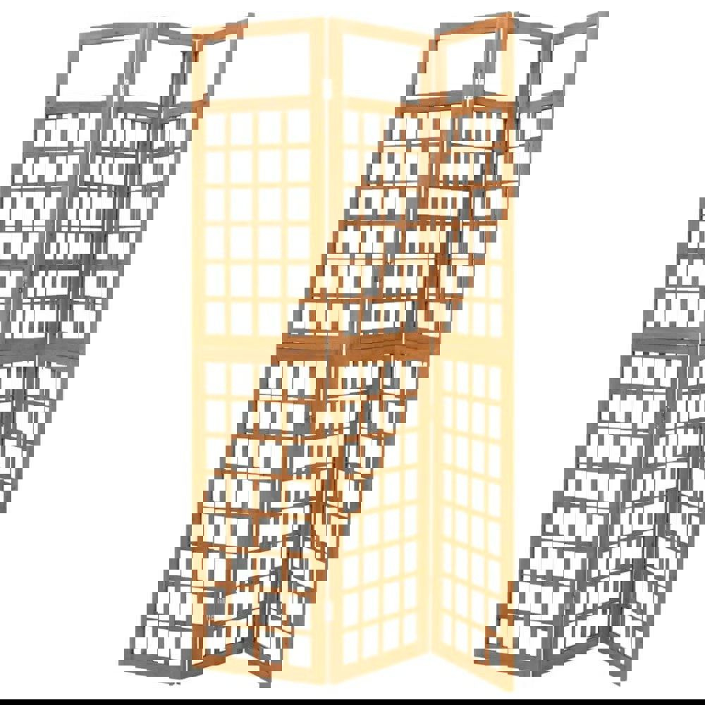 Berkfield 3-Panel Room Divider/Trellis Solid Fir Wood 121x180.5 cm