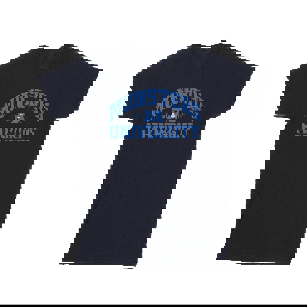 Disney Mens Monsters University Logo T-Shirt - Navy Blue