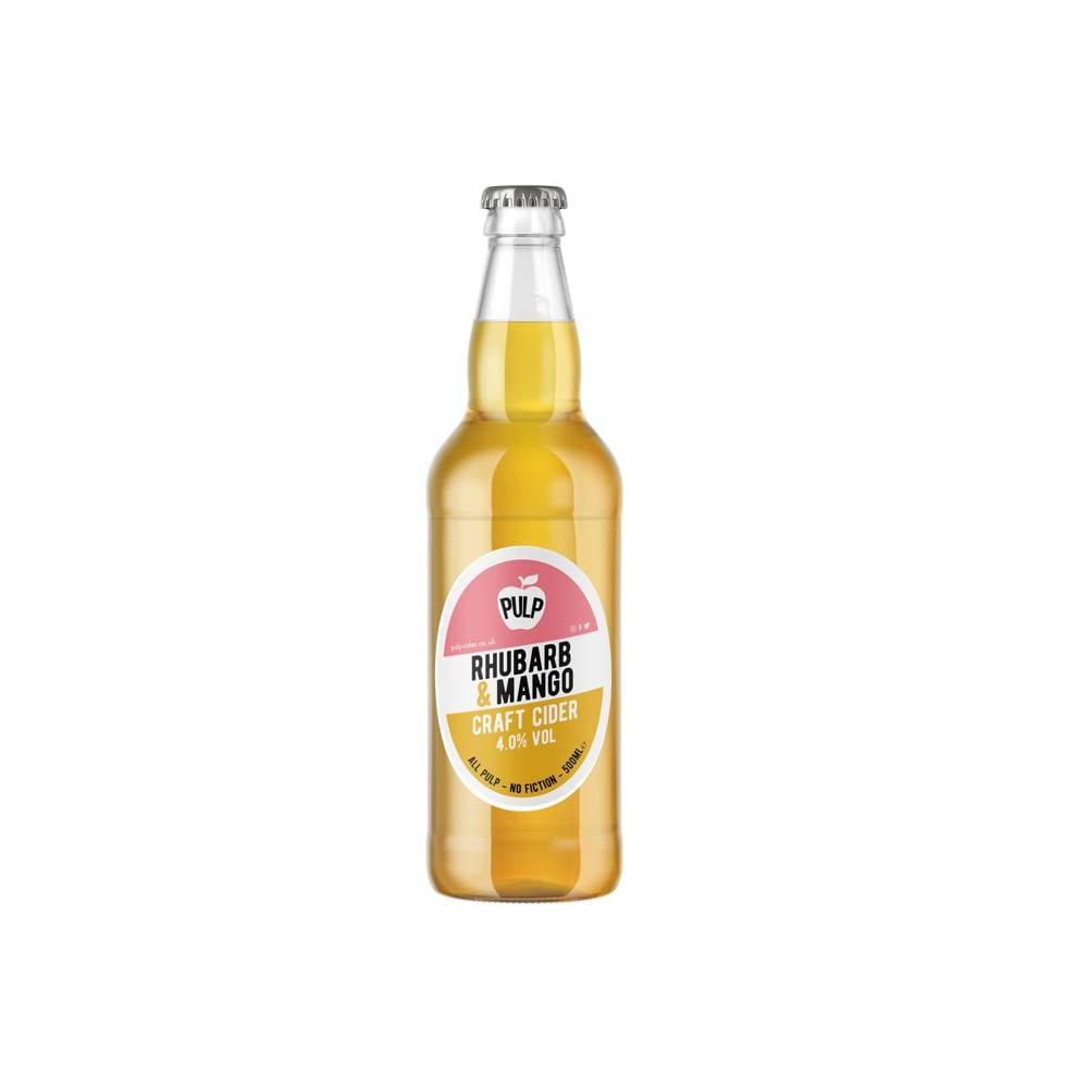 PULP Cider PULP Rhubarb & Mango 4% 500ml Bottles