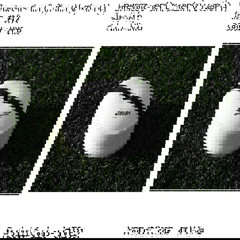 40x WHITE Near Flat Sports Pitch Markers 8.5 Inch Round Slim Cones & Carry Bag